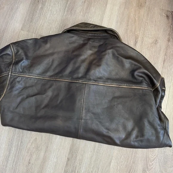 Reformation veda marco oversized leather bomber jacket